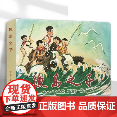 渔岛之子 32开大精装连环画 雷人布脊版 钱贵荪 黑美连环画