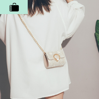 夏天上新小包包2020新款时尚斜挎包女百搭ins森系编织单肩链条包NEW LAKE女士单肩包