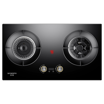 创维(Skyworth)燃气灶双灶 家用5.2kW猛火九孔聚能定时灶爆炒鸳鸯灶具 台式嵌入式灶台 Z211B天然气