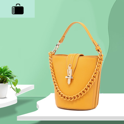 包包2020新款链条水桶包女ins法式时尚腋下包小斜跨包两用单肩包NEW LAKE女斜挎包