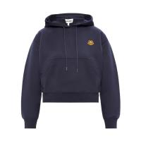 高田贤三(Kenzo)海军蓝纯棉连帽卫衣女款舒适百搭休闲运动老虎贴