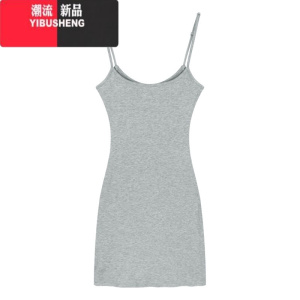 YIBUSHENG纯欲辣妹风性感吊带连衣裙女装2024年季内搭紧身包臀短裙小个子