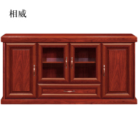 相威胡桃色餐边柜简约茶水柜四门1600*400*800