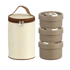 稳帆甄选 304保温饭盒400ml*2+600ml配保温袋 CJ6005/套