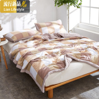 夏天水洗棉空调夏凉被芯单人夏季宿舍双人学生春秋薄款被子四件套 三维工匠