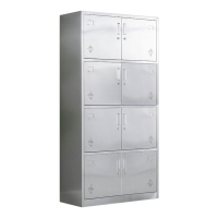 利特莱依不锈钢更衣柜储物柜更衣室储物柜员工衣柜304八门更衣柜