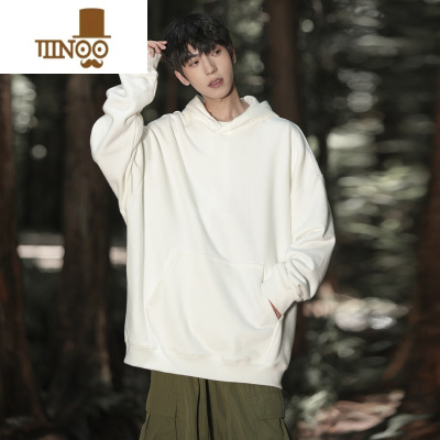 YANXU280g多色系oversize卫衣男2023新款潮牌美式连帽外套