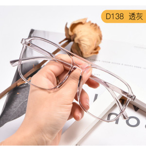2021新款尚镜时尚无金属无螺丝全塑框镜架可配有度数近视黑框眼镜