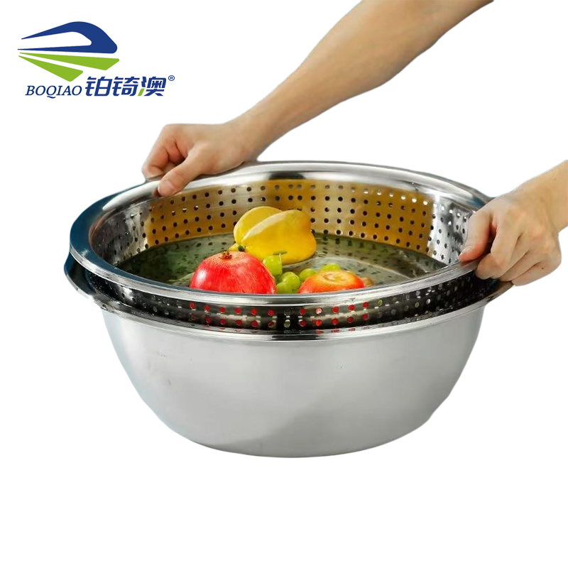 铂锜澳 不锈钢洗菜盆+沥水盆/40cm/套