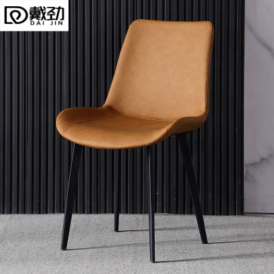 戴劲岩板餐桌椅组合新中式家用现代简约方形饭桌小户型四脚椅 两把