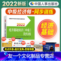 [友一个正版]中级经济师2022年新版教材全国经济专业技术资格考试用书经济基础知识同步训练2022中级经济师资格考试中