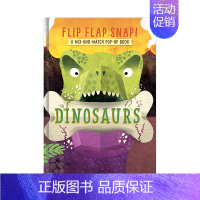 [正版]翻呀翻呀大恐龙Flip Flap Snap! Dinosaurs 动物翻翻立体书 英文原版 3-6岁孩子学前