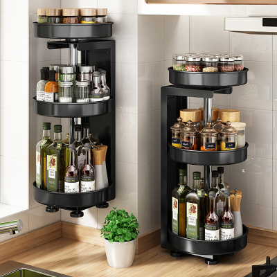 0品牌:将夜厨房调料架置物架可旋转多功能转角多层橱柜台面卫生间化妆