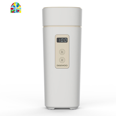 韩国大宇便携式烧水壶热水壶电热水壶家用煮水迷你旅行烧水保温杯 FENGHOU 雅咖黑