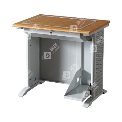 居将 JJ4012425 隐藏式翻转电脑桌培训桌教室机房多媒体学习桌办公桌C款单人位