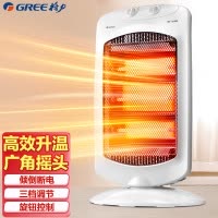 格力(GREE)远红外NSD-12-WG 节能省电 暗光不伤眼 即开即热 摇头送暖 倾倒断电 取暖器