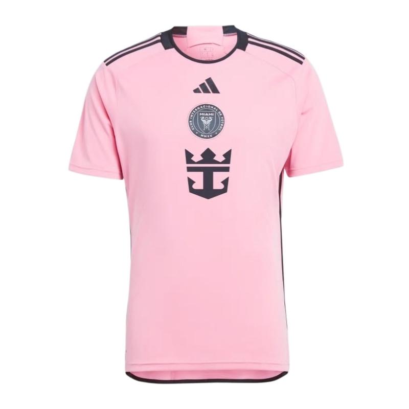 Adidas INTER MIAMI CF 24/25 主场球衣T恤透气粉色短袖