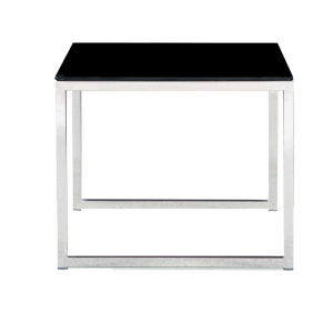 慧采云 办公家具茶几简约会客接待钢化玻璃茶几边桌不锈钢支架方茶几 茶几