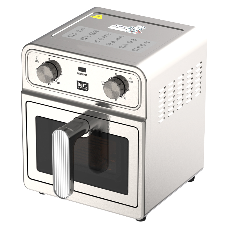 利仁KZ-XGR6597小钢人Pro空气炸锅内外不锈钢无涂层可视窗双热源