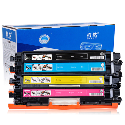 格然 惠普CF350A/130A硒鼓/墨粉盒/黑色/青色/黄色/红色适用HP M176n M177fw打印机[四色套装]