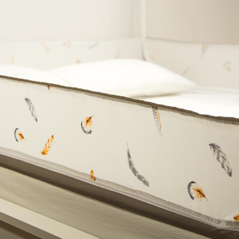 家柏饰(CORATED)夏季蚊帐防摔儿童三开支架拉链加密有底1.8m2米床家用2.2