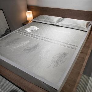 家柏饰(CORATED)冰丝1.8m床2.0米1.5凉席夏季可机洗水洗折叠三件套欧式空调软藤席