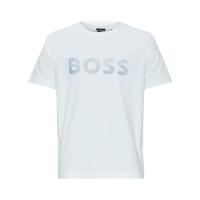雨果博斯(HUGO BOSS)男士圆领短袖印花T恤舒适透气休闲百搭上衣
