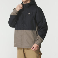 安德玛(Under Armour)男装外套新款运动服户外保暖连帽宽松休闲服三合一夹克6001213-200 ZP