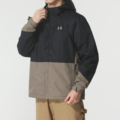 安德玛(Under Armour)男装外套新款运动服户外保暖连帽宽松休闲服三合一夹克6001213-200 ZP