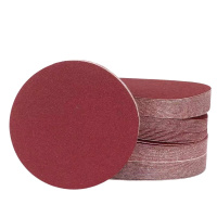 铁洋 背绒砂纸片 植绒砂纸片 4寸100mm 150目红砂 片