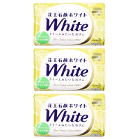 KAO花王香皂天然植物肥皂男女香皂[柠檬3块]温和不刺激清爽去油去异味清洁保湿泡沫绵密易清洗天然花香