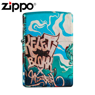 ZIPPO打火机正版防风煤油彩印送男友zip个性定制刻字男士火机