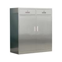 缑氏不锈钢文件柜档案柜资料柜储物柜器械柜仪器柜201全不锈钢二斗矮柜