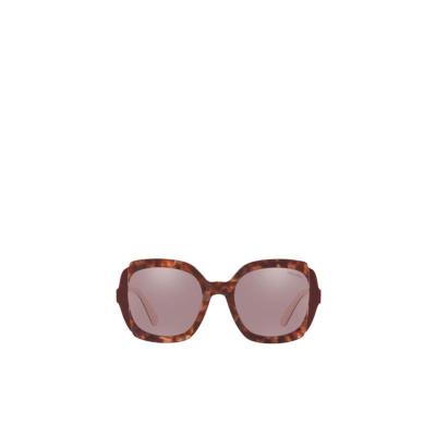 普拉达(PRADA)女士全框太阳镜棕色镜片浅紫色时尚百搭配饰醋酸盐 裸色