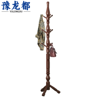 豫龙都衣帽架实木个