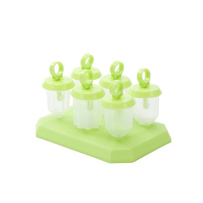 做雪糕的模具冰淇淋模具冰棒冰格冰糕冰棍雪糕模具冰激凌模具家用 敬平 果冻款绿色