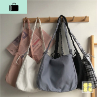 日系ins原宿暗黑港风大容量少女斜挎包女复古百搭韩版学生帆布包NEW LAKE