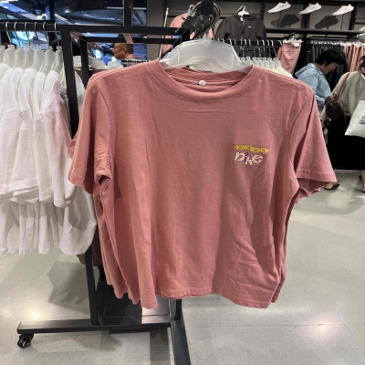 NIKE耐克短袖T恤运动休闲舒适透气针织圆领女装FD2550-618 D