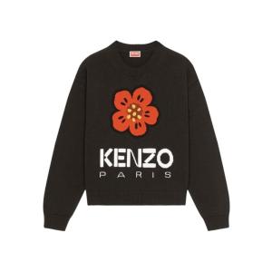 高田贤三(Kenzo)女士长袖圆领套头衫有机棉印花休闲运动卫衣