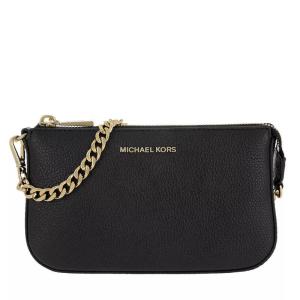 Michael Kors女包轻奢金属链条单肩斜挎包黑皮大容量内袋 Black