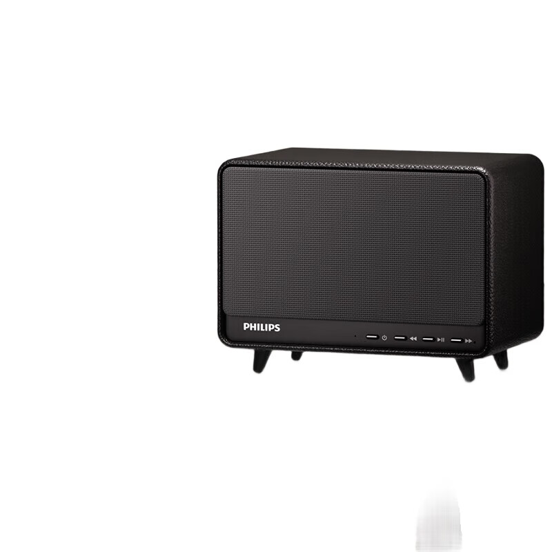 飞利浦TAS3609蓝牙音箱闹钟,黑色