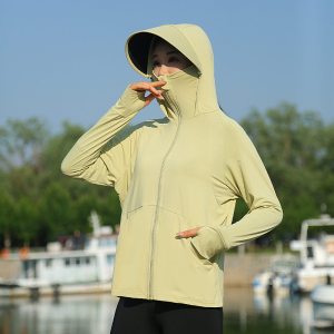 拆卸黑胶帽檐防晒衣夏新款透气防紫外线冰丝防晒服外套