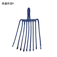 隆鑫铁强 锻打钢叉 九齿叉 个