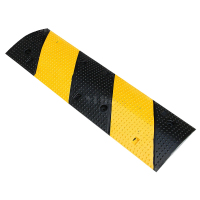 翌嘉YJ5011416 橡胶减速带道路公路汽车停车场限速缓冲橡胶减速带 斜纹 1000*300*40