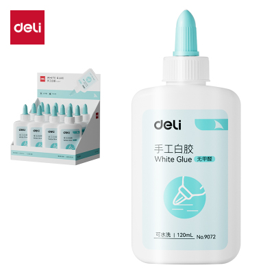 得力9072手工白胶120ml 绿色 12瓶/盒