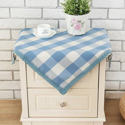 北欧床头柜垫桌布装饰布艺盖布冰箱防尘盖巾现代简约家用防水方巾