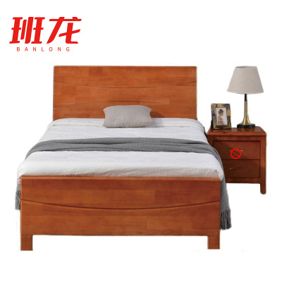班龙单人床1米+床垫木质套