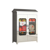 帅畅304不锈钢应急物资柜消防救援器材箱防护用品柜室外微型消防柜带雨棚1250*900*400(加厚201材质)