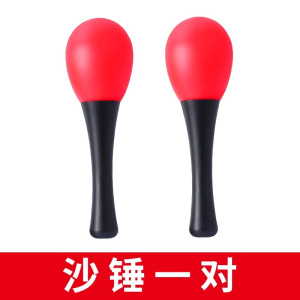 小沙锤婴儿红色宝宝手抓握听力追视训练玩具沙蛋摇铃球益智早教听