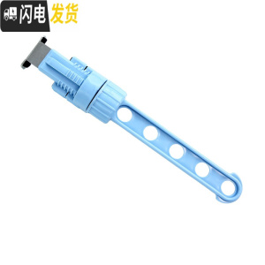 三维工匠小型旅行窗框窗外晾衣架窗台窗户免打孔挂室外防盗网窗阳台暖气片 蓝色5孔衣架